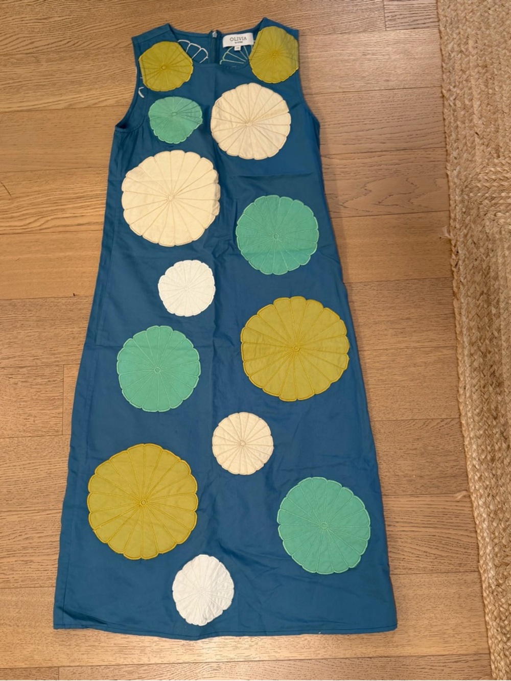 Mosaic Embroidery Waller Dress by Olivia By Livro. - Picture 2 of 3